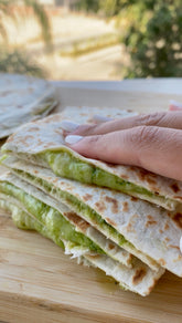 Nahrhafte grüne Quesadillas