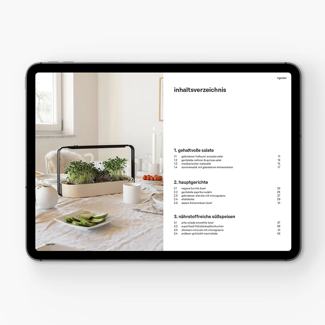 microgreens rezeptbuch