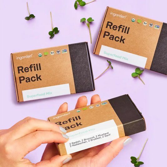 Nachfüllverpackungen für ingarden Microgreens