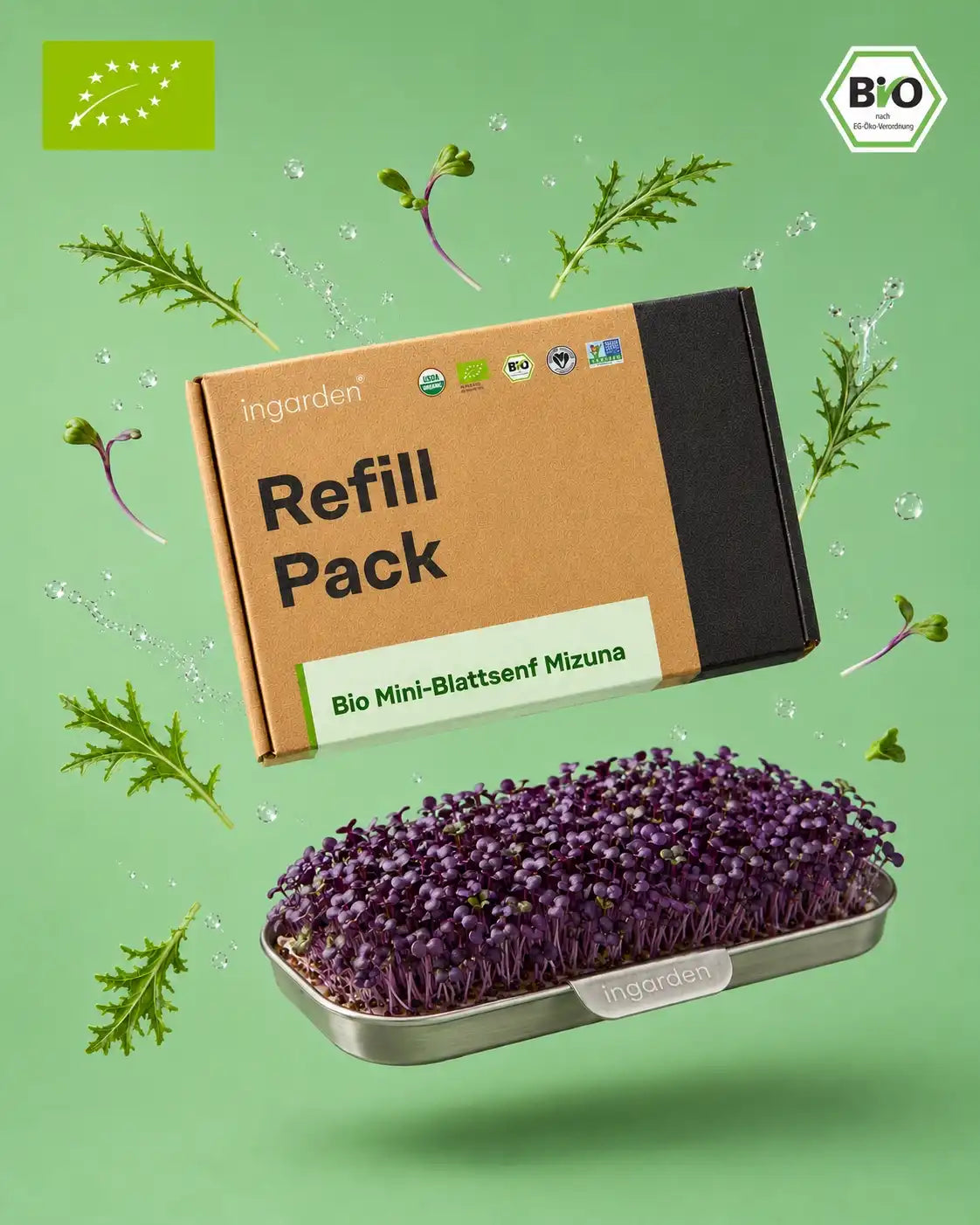 Hero Image Blattsenf Mizuna Microgreens Ingarden 2026