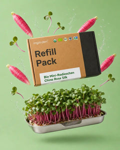 Organic Mini Radishes China Rose Silk